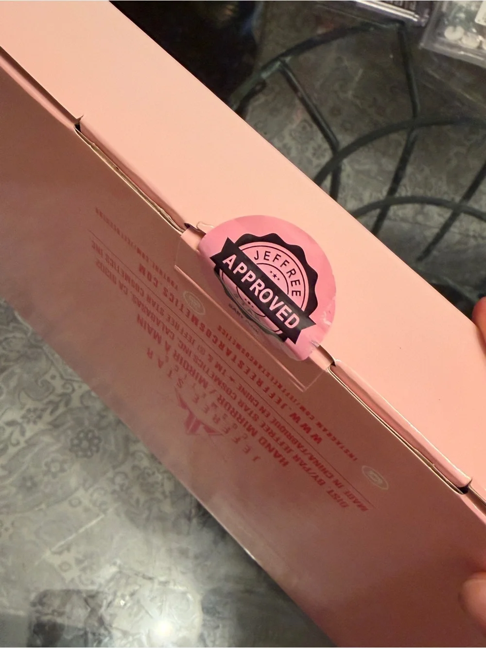 Jeffree Star 'Approved' Pink Hand Mirror